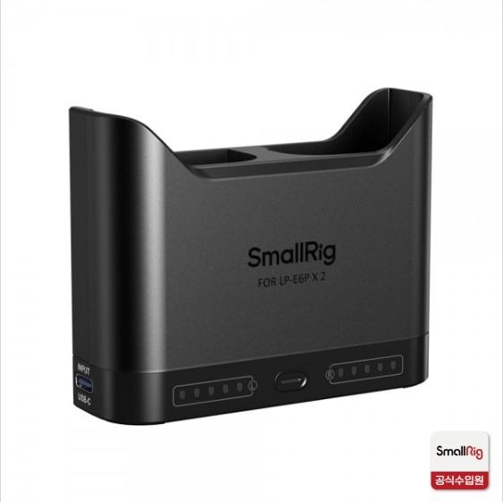 스몰리그 5490 캐논 LP-E6P 카메라 배터리 PD 3.0 고속 충전기