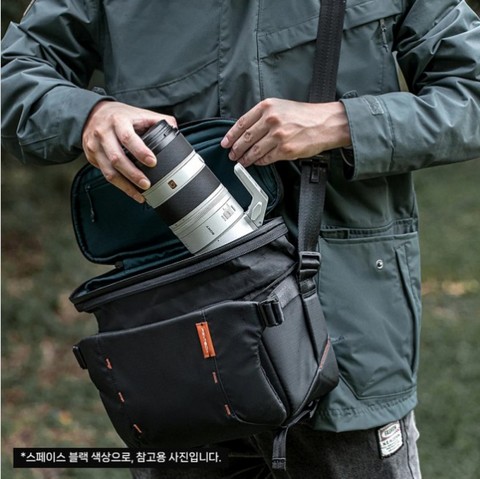 피지테크 원모 슬링백 7L 블랙 카메라 드론 짐벌 수납
