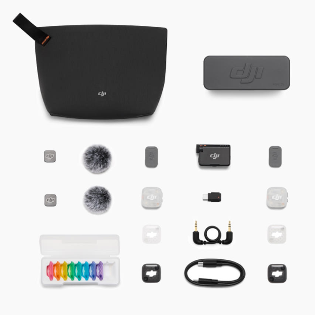 DJI Mic Mini 2S (2 TX + 1 RX + 충전 케이스) 마이크 세트